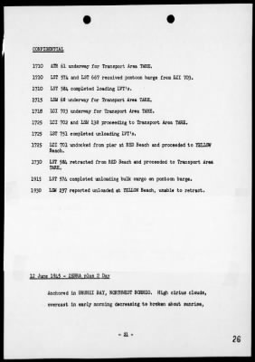 COM LST FLOT 15 > Rep of Opers in the Assault Landings in the Brunei Bay Area, Borneo, 6/10-12/45