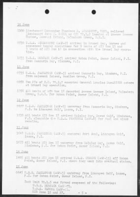 COM MTB RON's 7th FLEET > War Diary, 6/1-30/45