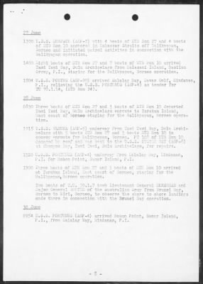 COM MTB RON's 7th FLEET > War Diary, 6/1-30/45