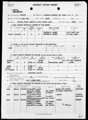 VPB-102 > ACA Reps Nos 67, 72-73 & 77 - Patrol opers against Japan, 6/3-17/45