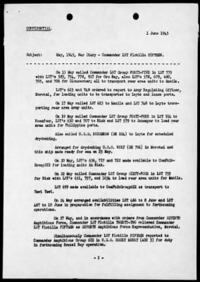 COM LST FLOT 15 > War Diary, 5/1-31/45