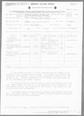 Thumbnail for VS-66 > ACA Rep #59 - Air Opers Against Islands of Mille, Jaluit, Wotje & Maloelap Atolls, Marshalls on 7/1/45