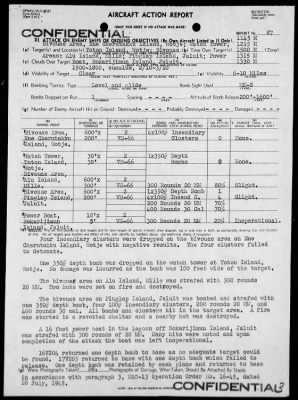 VS-66 > ACA Rep #87-Air opers against the Marshall Islands on 8/3/45