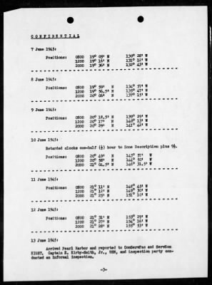 Thumbnail for USS HESPERIA > War Diary, 6/1-30/45