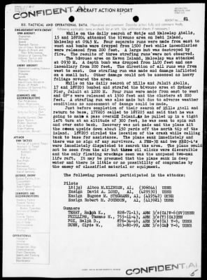 VS-66 > ACA Rep #81-Air opers against the Marshall Islands on 7/28/45