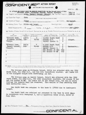 VS-66 > ACA Rep #83-Air opers against the Marshall Islands on 7/30/45