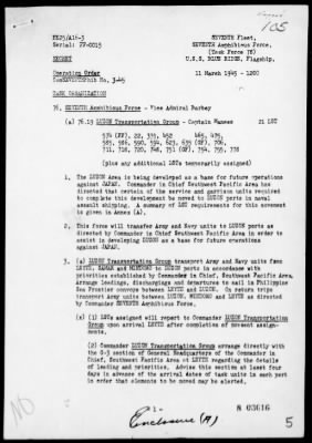 COMTASK-GROUP 76.19 > Rep of opers in the movement of development forces to Luzon Island, Philippines, 3/14/45-4/24/45