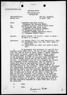 Thumbnail for COMTASK-GROUP 76.19 > Rep of opers in the movement of development forces to Luzon Island, Philippines, 3/14/45-4/24/45