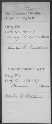 Thumbnail for Company [Blank] > Baldwin, Charles O (WC4007)