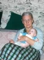 Grandma Bagley, great grandson