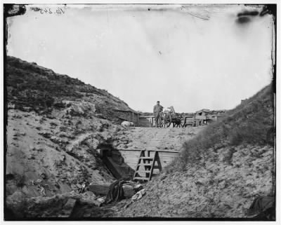 Thumbnail for 1020 - Fort Fisher, N.C. Interior view, showing traverse with dismounted gun