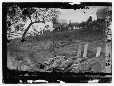 Thumbnail for 1022 - Gettysburg, Pennsylvania. Unfinished Confederate graves near the center of the battlefield