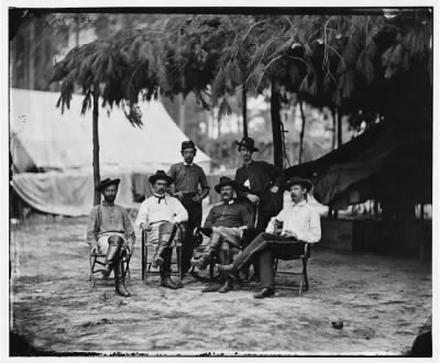 Thumbnail for 1254 - Petersburg, Virginia. Group of officers at headquarters, Army of the Potomac