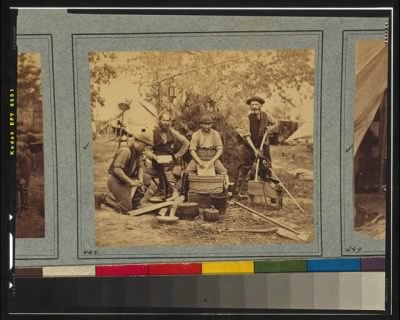 Thumbnail for 1259 - Servants at quarters of Prince de Joinville in front of Yorktown, May 3, 1862