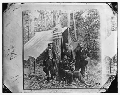 Thumbnail for 1269 - Petersburg, Virginia. Group of Federal generals: W.S. Hancock, John Gibbon, F.C. Barlow and William Birney