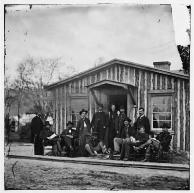 1381 - City Point, Va. Members of Gen. Ulysses S. Grant's staff