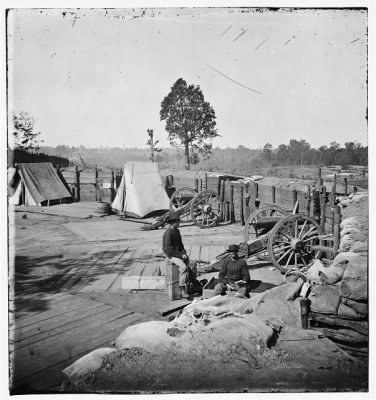 1384 - Atlanta, Georgia. Confederate fort in front of Atlanta