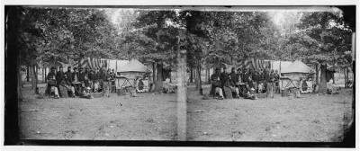 1573 - Bealton, Virginia. Regimental staff, 93d New York Volunteers