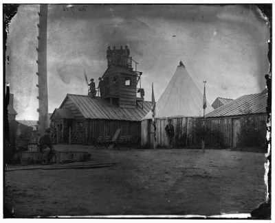 Thumbnail for 1609 - Prospect Hill, Virginia. Signal station at camp of 13th New York Cavalry