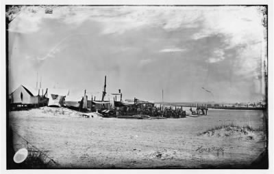 1681 - Morris Island, South Carolina. Unidentified camp