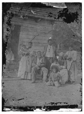 Thumbnail for 1696 - Beaufort, South Carolina. Negro family representing several generations. All born on the plantation of J.J. Smith