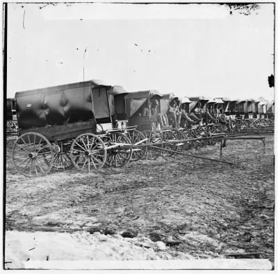 Thumbnail for 1802 - Virginia, City Point. Park of Army Wagons