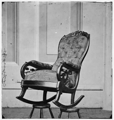 Thumbnail for 1803 - Washington, D.C. Rocking chair used by President Lincoln in Ford's Theater