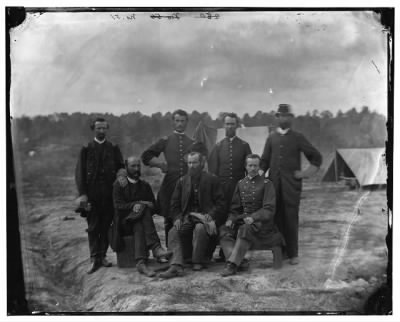 1924 - Petersburg, Virginia. Field and staff officers of 39th U.S. Colored Infantry