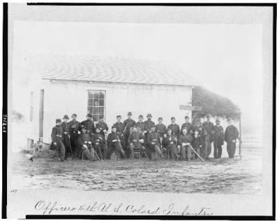 Thumbnail for 1968 - Officers 4th U.S. Colo[r]ed Infantry, Fort Slocum, April, 1865