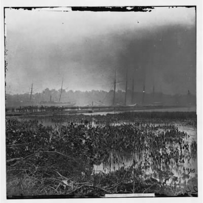 206 - James River, Virginia. Pontoon bridge on which the Army of the Potomac crossed, June 1864