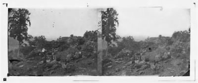 Thumbnail for 2101 - Gettysburg, Pennsylvania. View of breastworks on Round Top