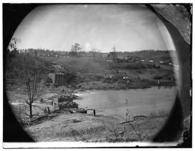 Thumbnail for 2176 - Germanna Ford, Rappahannock River, Virginia. Ruins of bridge at Germannia Ford, where the troops under General Grant crossed, May 4, 1864