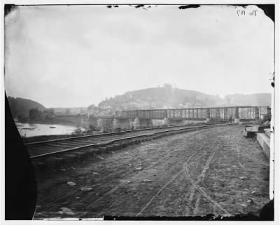 Thumbnail for 2235 - Harper's Ferry, W. Va. View of the town and railroad bridge