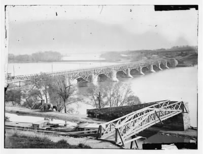 Thumbnail for 2348 - Washington, D.C. Closer view of Aqueduct Bridge, with Chesapeake and Ohio Canal in foreground