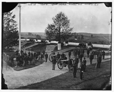 Thumbnail for 2534 - District of Columbia. Officers and men of Company F, 3d Massachusetts Heavy Artillery, in Fort Stevens