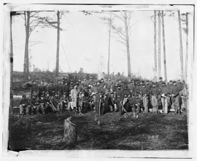 2568 - Brandy Station, Va. Officers and men of Co. K, 1st U.S. Cavalry (1st Division, Cavalry Corps)