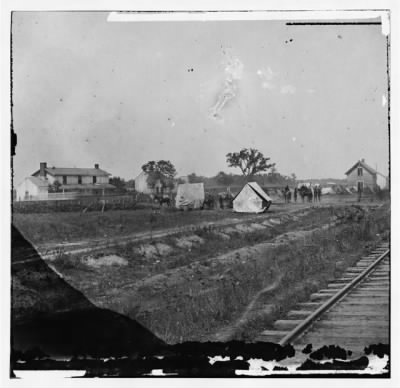 Thumbnail for 2572 - Rappahannock Station, Va. Federal encampment near railroad