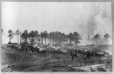 Thumbnail for 2585 - Headquarters, Army of Potomac--Brandy Station, April 1864. Camp of Provost Guard--114th Pennsylvania Infantry