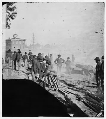 Thumbnail for 2586 - Atlanta, Georgia. Sherman's men destroying railroad