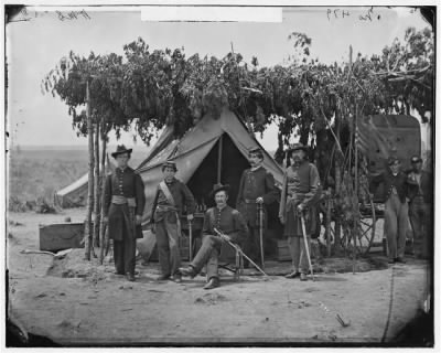 2601 - Arlington, Va. Officers of Company F, 2d New York Artillery at Fort C. F. Smith