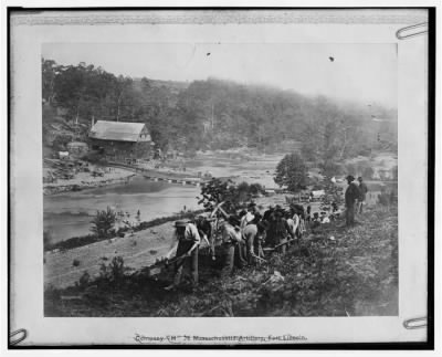 Thumbnail for 2692 - Jericho Mills, Virginia. 50th New York Engineers constructing road on south bank of North Anna River