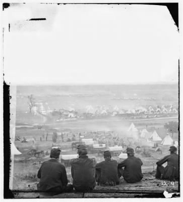 Thumbnail for 2765 - Cumberland Landing, Va. Federal encampment on Pamunkey River, Va.; another view