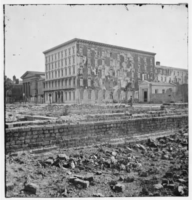 Thumbnail for 2854 - Charleston, S.C. The fire-scarred Mills House; Hibernian Hall at left