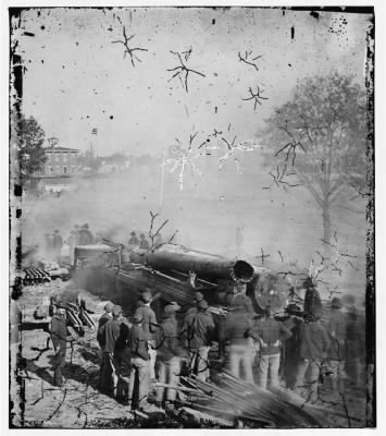 2919 - Atlanta, Georgia. Sherman's men destroying railroad