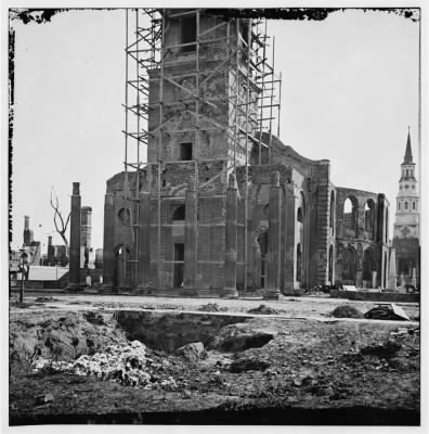 3148 - Charleston, South Carolina. Ruins of Circular Church and Secession Hall