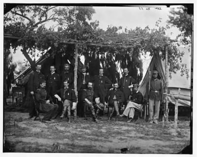 3299 - Petersburg, Virginia. Gen. Edward Ferrero and staff