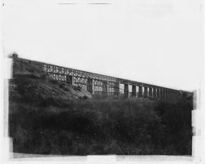 Thumbnail for 3691 - Farmville, Virginia (vicinity). High bridge of the South Side Railroad across the Appomattox