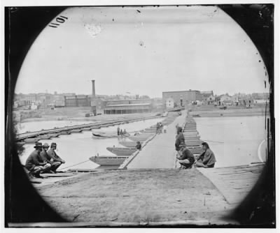 Thumbnail for 3704 - Petersburg, Va. Pontoon bridges across the Appomattox River