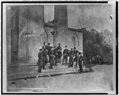 Thumbnail for 3717 - Gen. H.P. Heintzelman and staff, Arlington, Virginia, May 1863