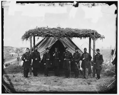 Thumbnail for 3986 - Portrait of Maj. Gen. George G. Meade, officer of the Federal Army, and Generals of the Army of the Potomac, vicinity of Washington, D.C., June 1865